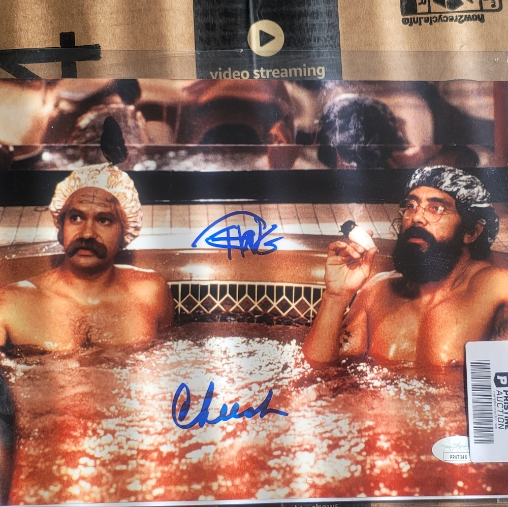 Authenticated Cheech and Chong photograph